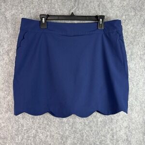 Vineyard Vines Women's Performance Skort Navy Blue Golf Tennis Athletic Size 14